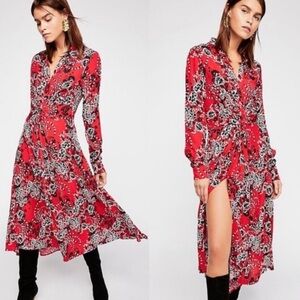 NWT Free People Tough Love Midi Dress